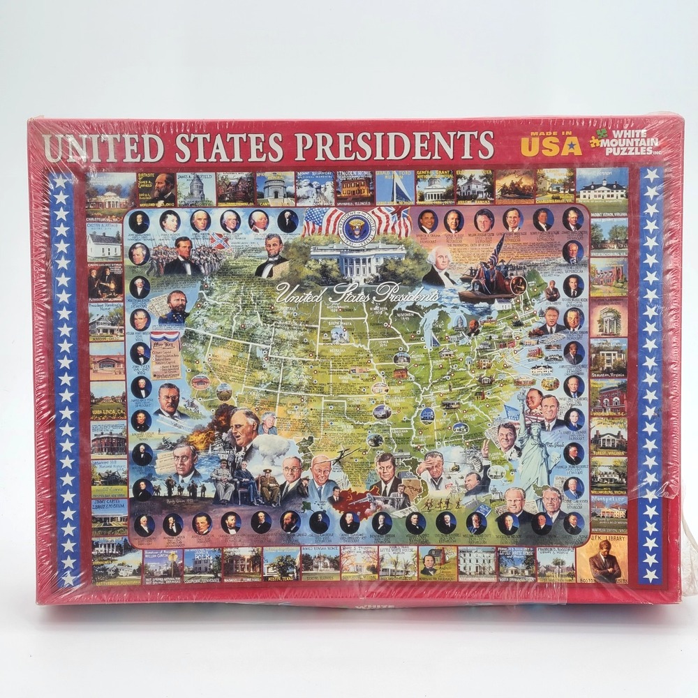 White Mountain United States Presidents Puzzle - 1000 pieces 2009 24x30 #549